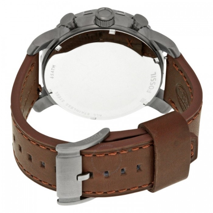 Nate Chronograph Brown Leather Watch