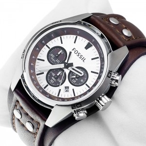 Fossil CH2565 Men's Coachman Chronograph Leather Watch