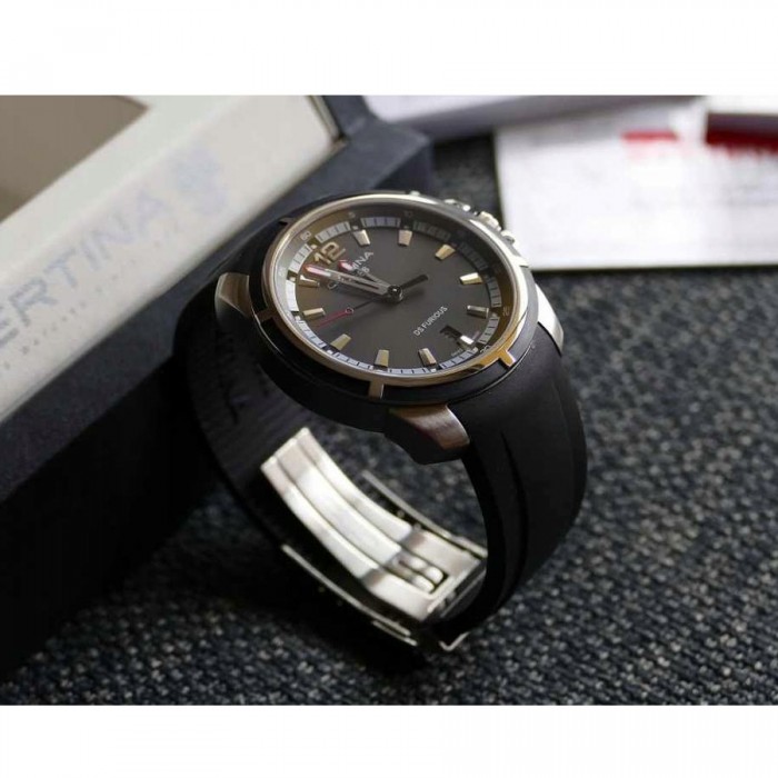 メンズ腕時計 CERTINA Certina DS Furious Black Carbon Dial Men's Steel Watch C011