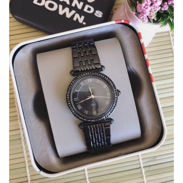 fossil black watch women