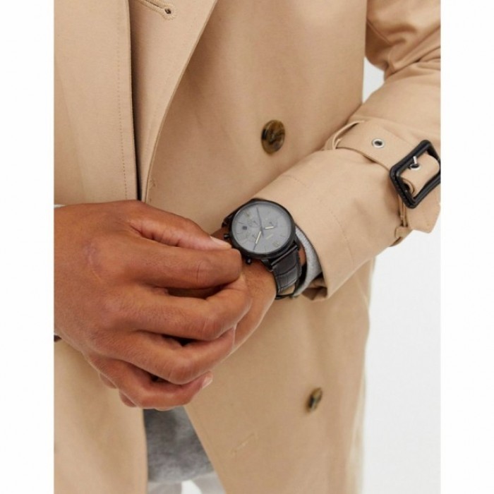 Neutra Chronograph Brown Leather Watch 