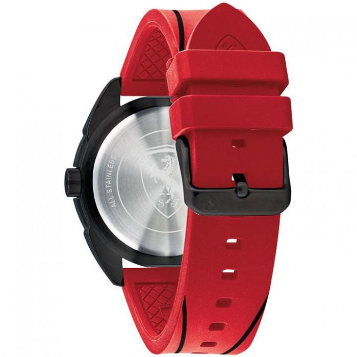 [Official Warranty] Scuderia Ferrari 830544 Men's Forza Red Silicone