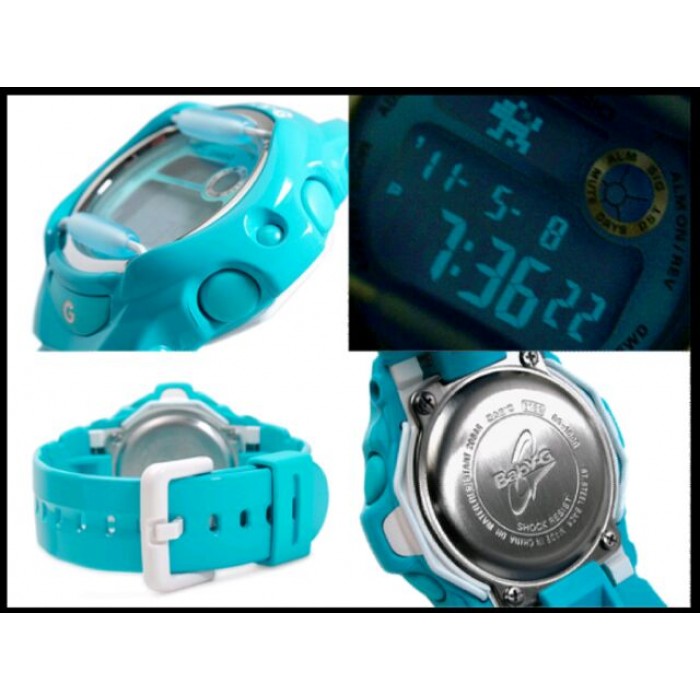 Casio BG-169R-8BDR Women's Baby-G Watch – Quartz, Clear Blue, Water Resistant 20 ATM, Shock Resistant