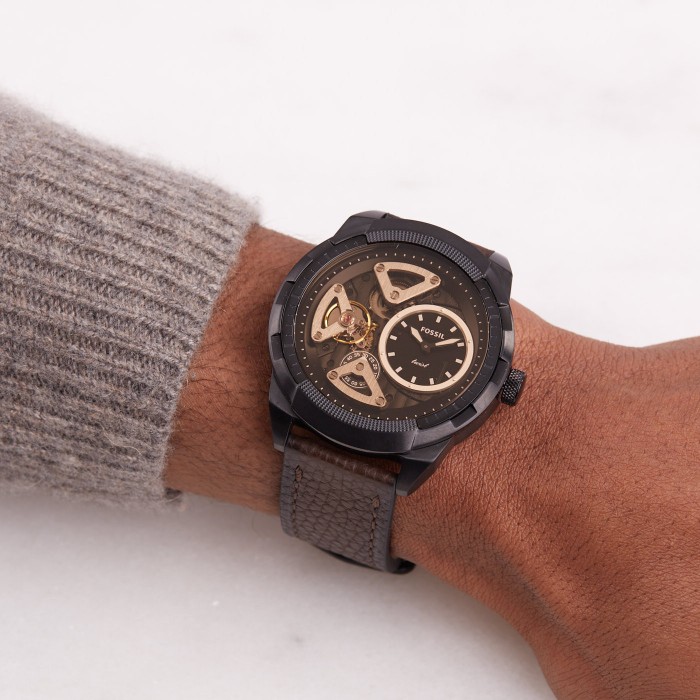 Bronson Twist Brown Leather Watch 