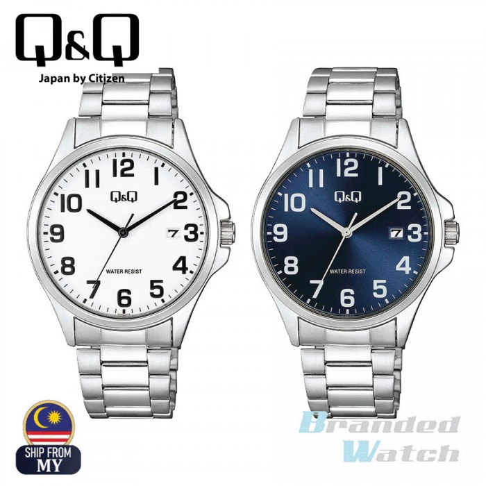 Q&Q Japan by Citizen QnQ QQ Men's Leather Analogue Watch A480