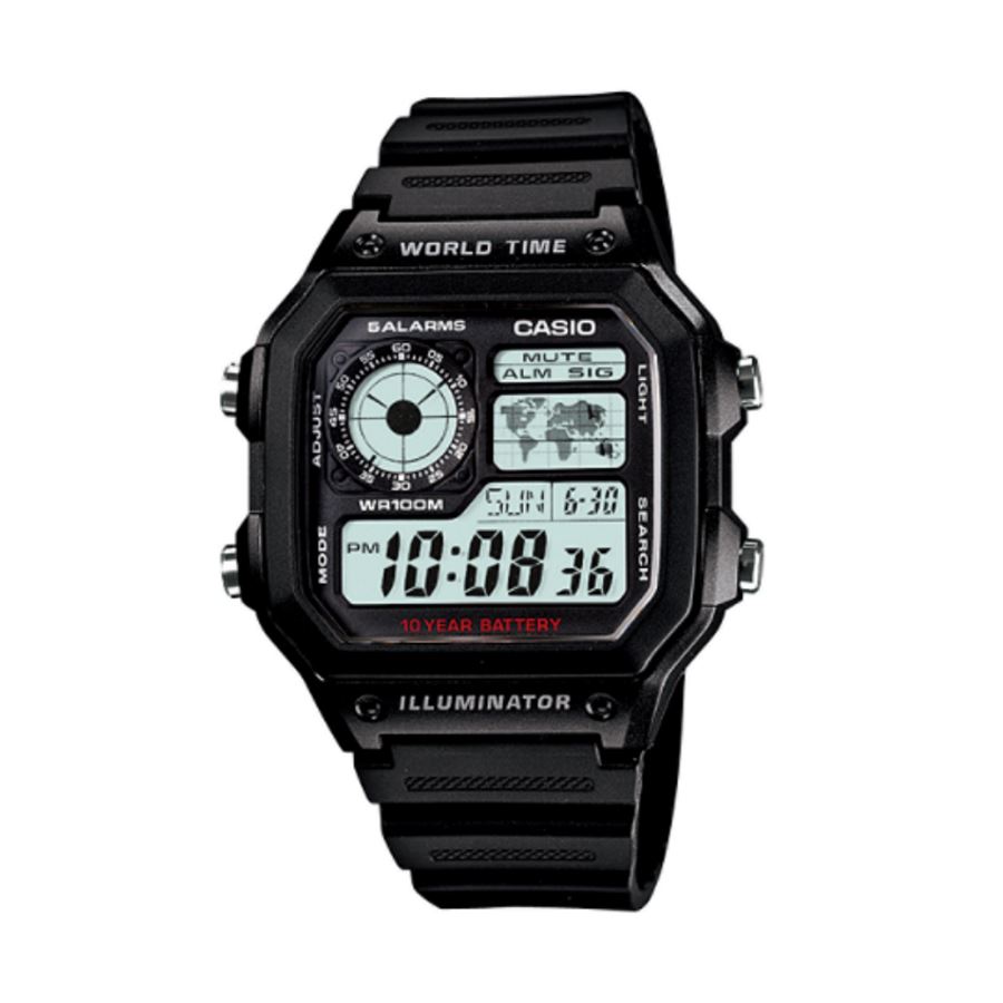 casio ae 1200wh 1avdf s digital world time resin casio ae 1200wh 1avdf s digital world time resin