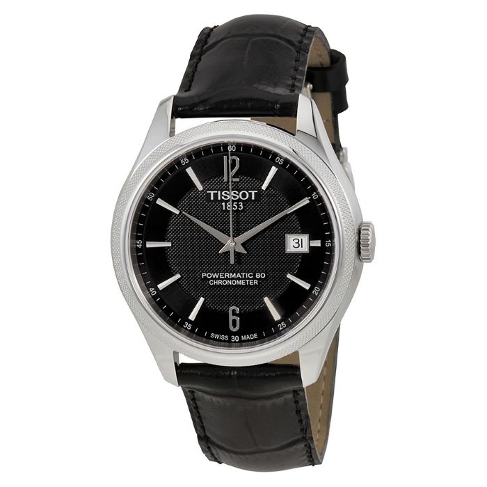 Tissot T108.408.16.057.00 Men's Ballade Powermatic 80 COSC Leather Watch