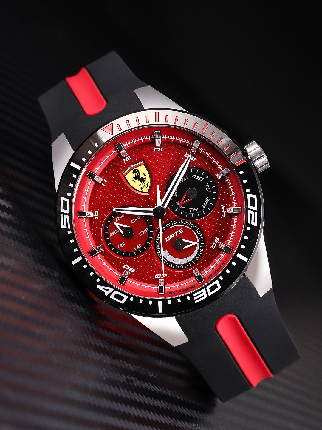 [Official Warranty] Scuderia Ferrari 830588 Men's Redrev T