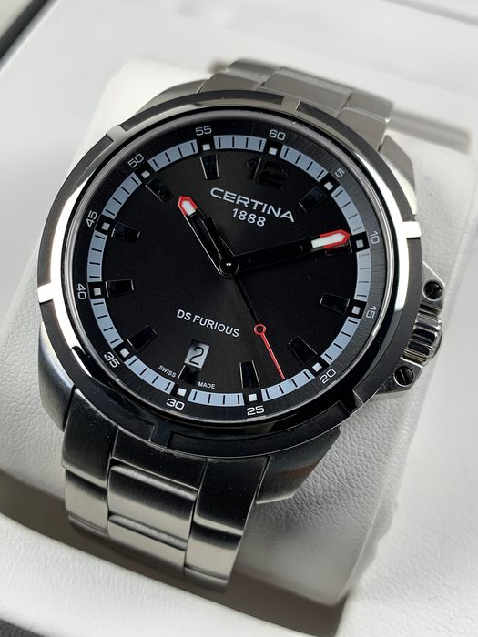 メンズ腕時計 CERTINA Certina DS Furious Black Carbon Dial Men's Steel Watch C011