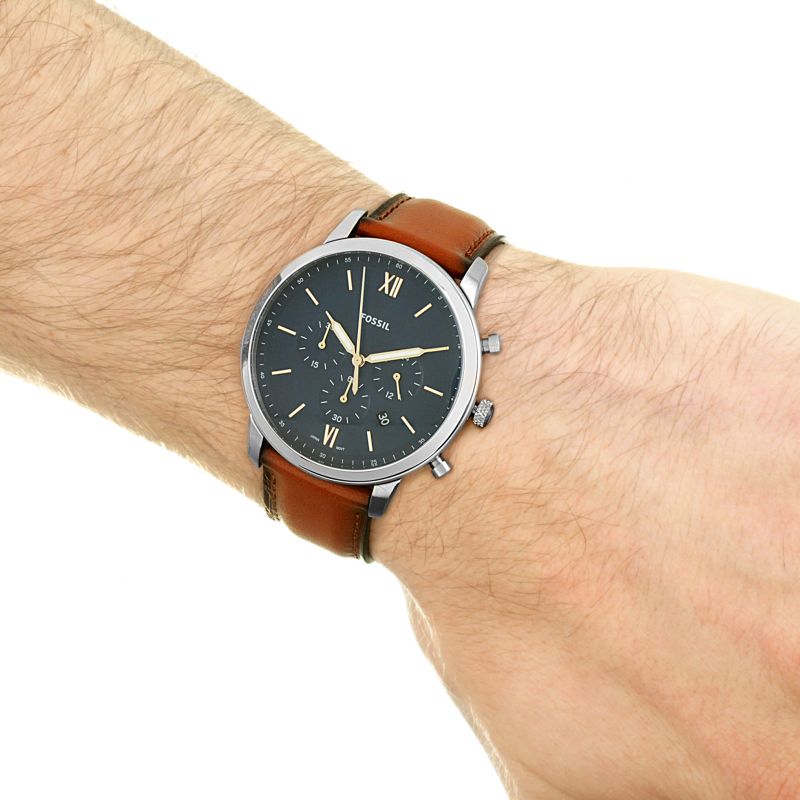 Neutra Chronograph Brown Leather Watch 