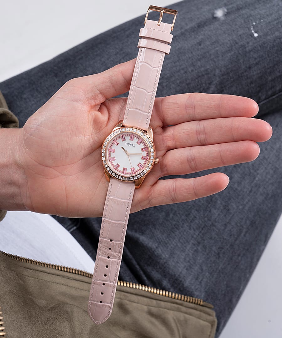 GUESS ゲス 腕時計 GW0032L2 レディース ピンク プレゼント Official Warranty] Guess GW0032L2 Women's Pink Dial Pink